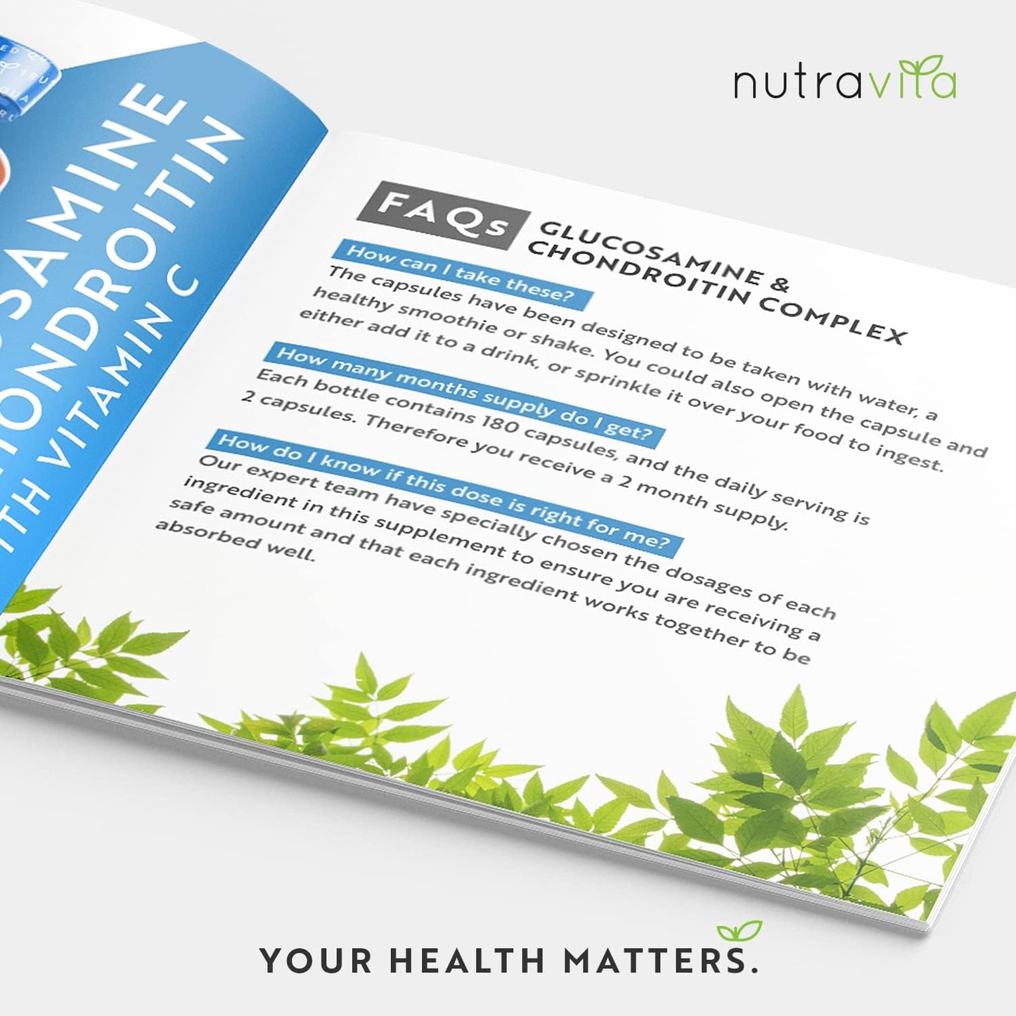 Glucosamine and Chondroitin Complex – 180 High Strength Capsules