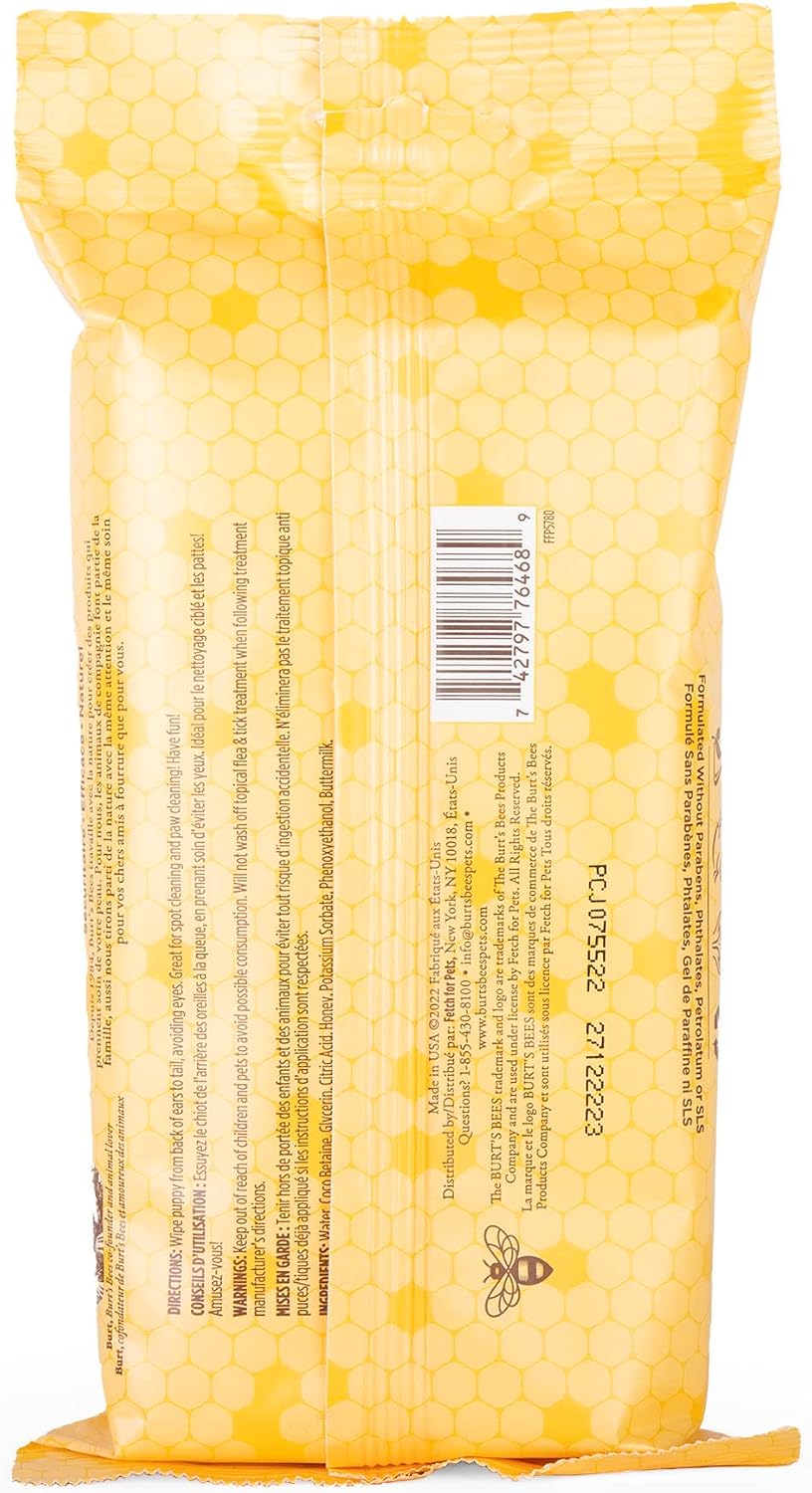 Burt’s Bees for Pets Gentle Cleansing Puppy Wipes - 50 Count