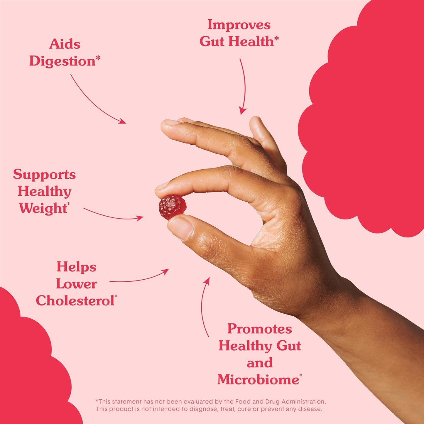 Bellway Super Fiber Gummies for Adults - Sugar Free Organic Fiber 60 Count