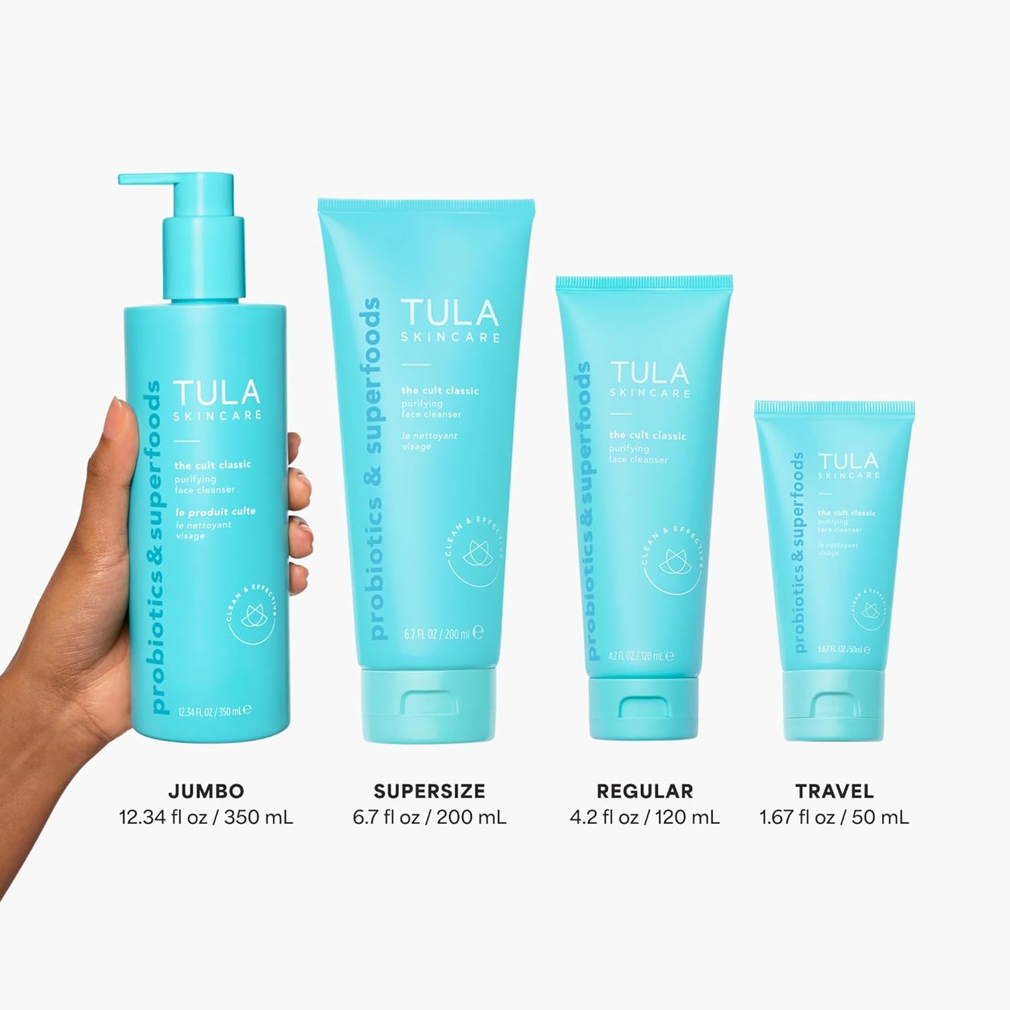 TULA Skin Care Cult Classic Purifying Face Cleanser -12.34 oz