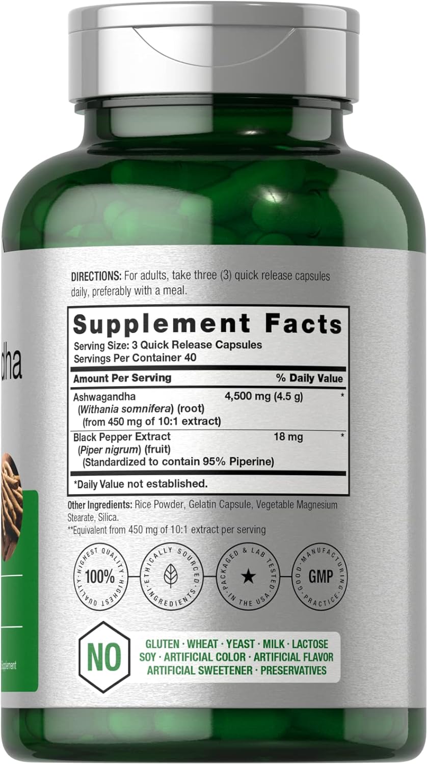 Ashwagandha Supplement  120 Capsules