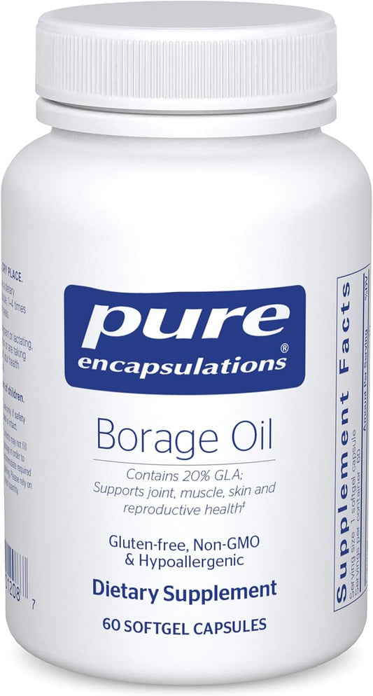 Pure Encapsulations Borage Oil - 60 Softgel