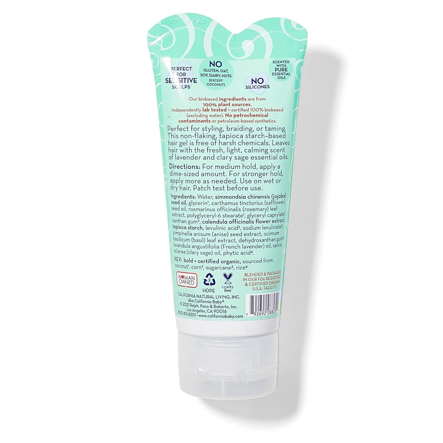 California Baby Calming Hair Gel for Kids 2.9 oz.