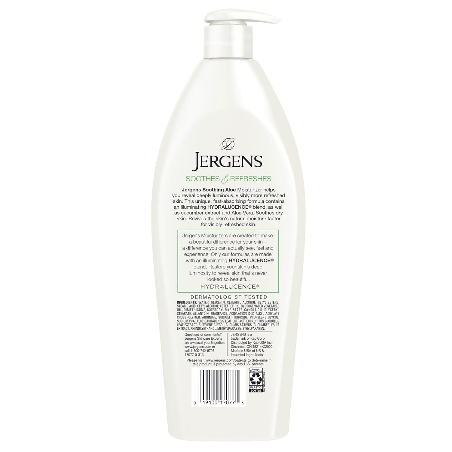 Jergens Soothing Aloe Body Lotion,21 Oz