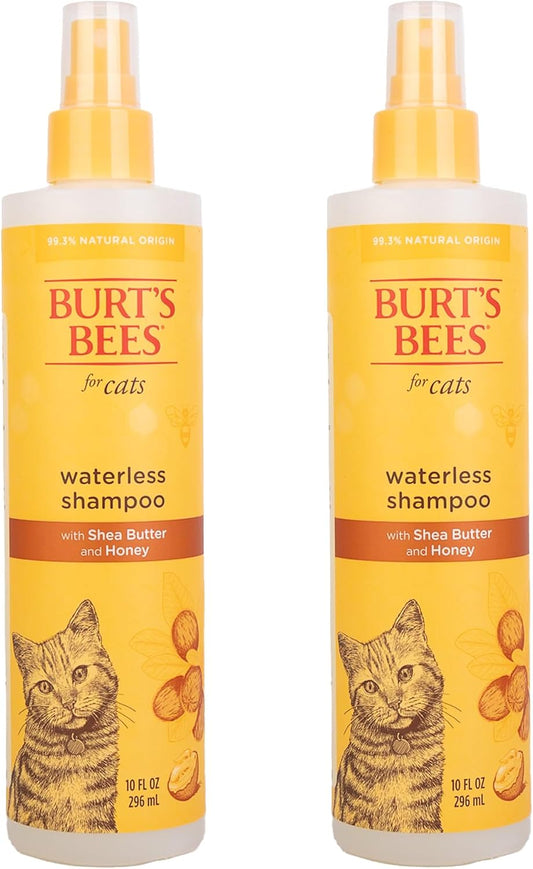 BURT'S BEES FOR PETS Waterless Cat Shampoo Spray - 10 Fl Oz - 2 Pack