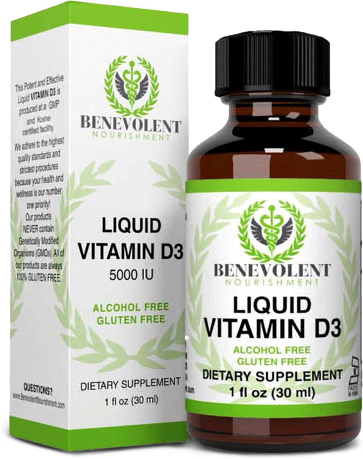Benevolent Nourishment Vitamin D3 Drops 5000 IU -30 ml