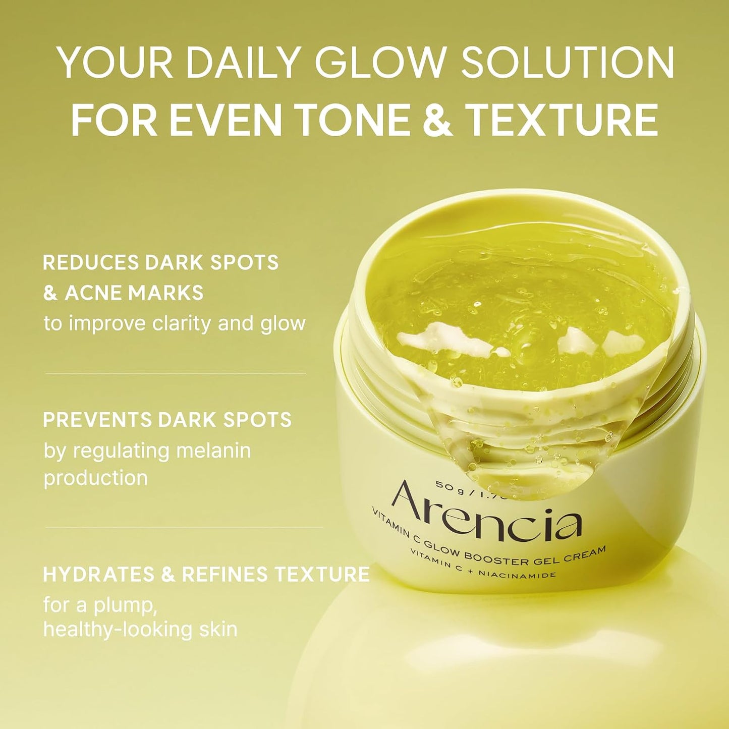 Arencai Vitamin C Booster Gel Cream -1.76 oz