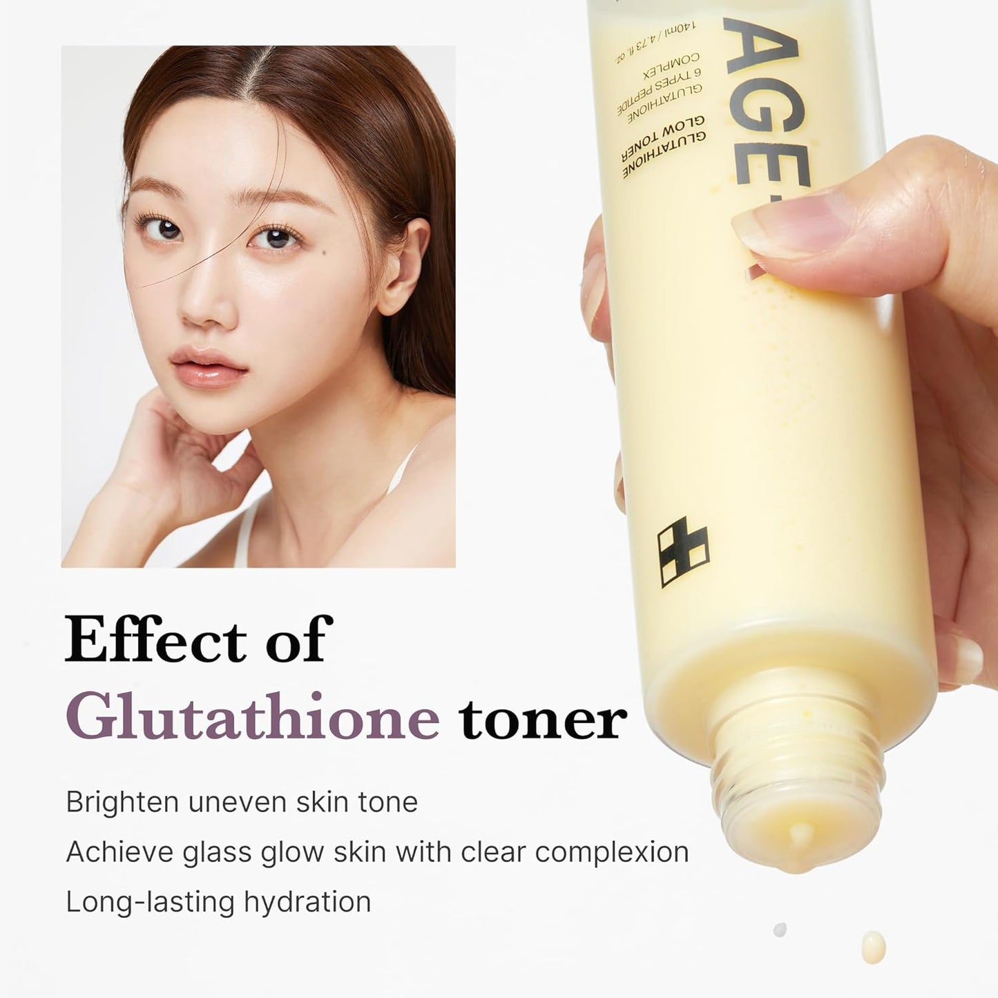 medicube Age-R Glutathione Glow Milky Toner - 4.73 fl oz