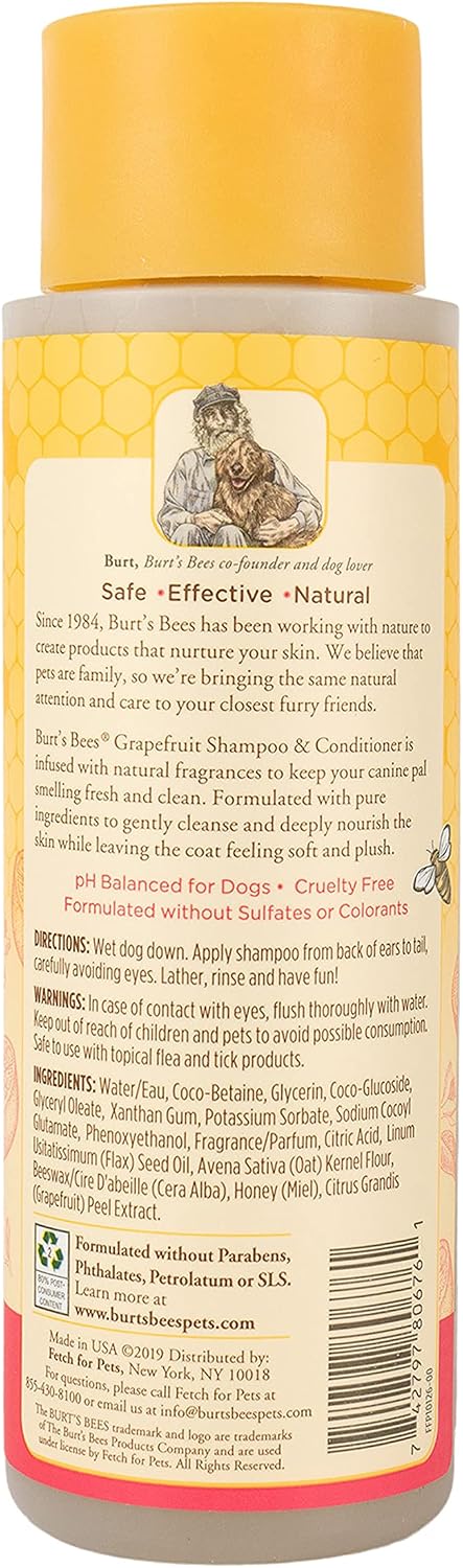 Burt's Bees for Pets Shampoo & Conditioner - 12 Oz