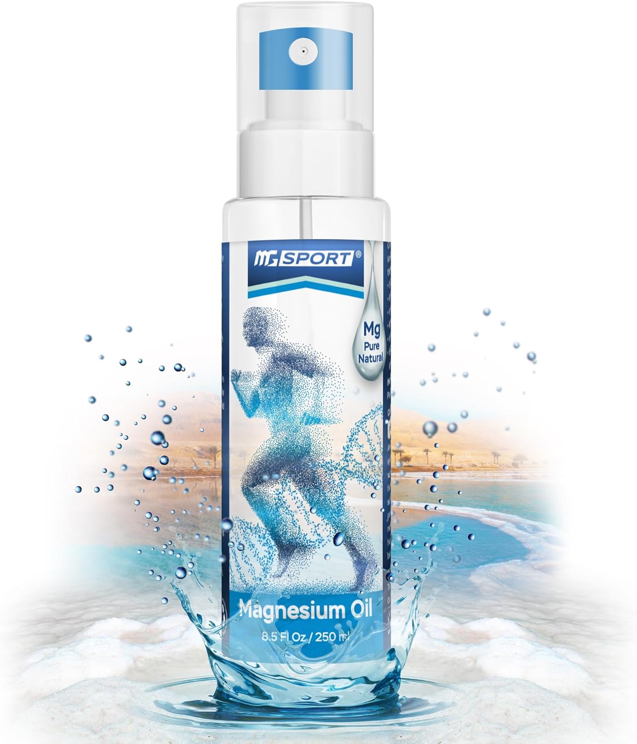 Pure Magnesium Oil Spray – 8.5 fl oz – High Absorption