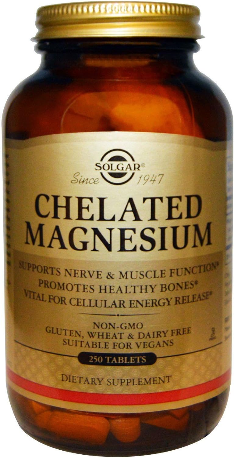 Solgar Chelated Magnesium, 250 Tablets