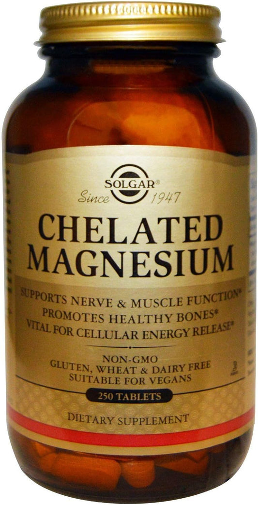 Solgar Chelated Magnesium, 250 Tablets