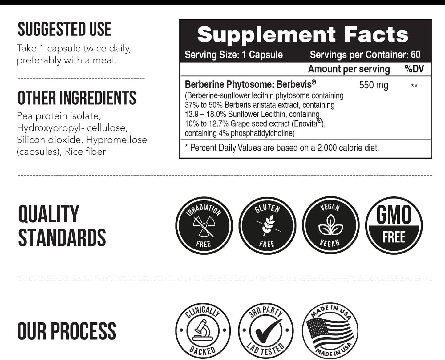 SoActive® Berberine   Higher Absorption 60 capsules