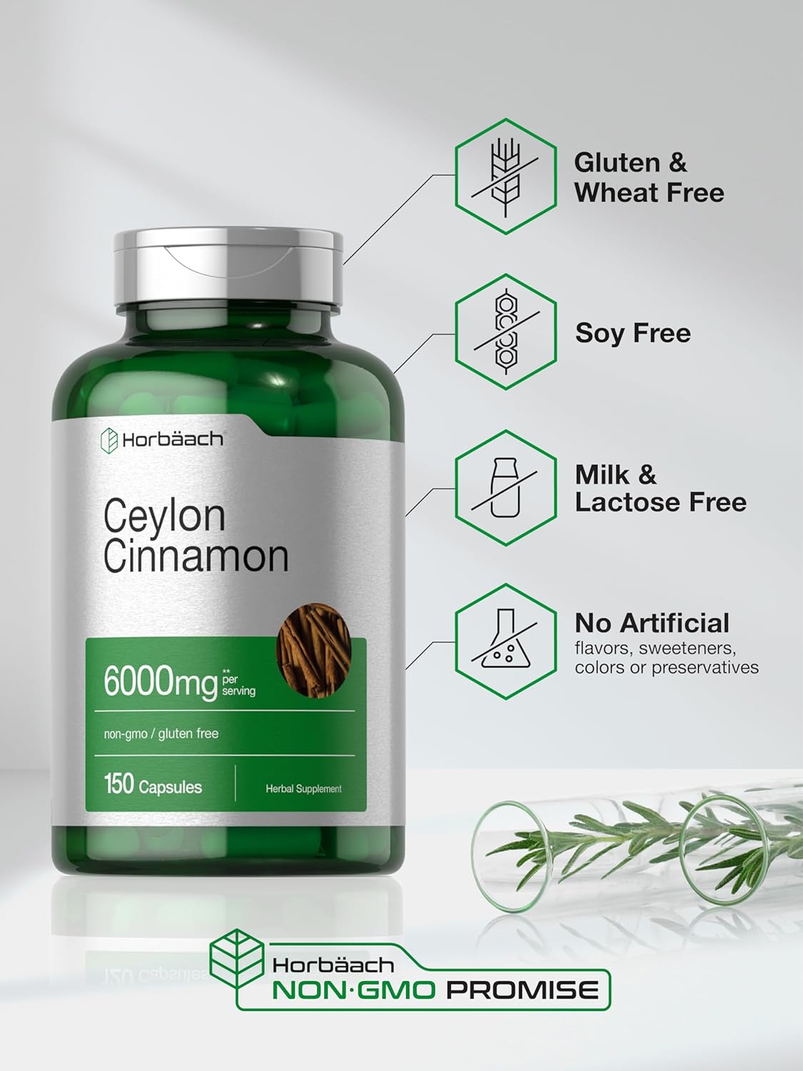 Ceylon Cinnamon Capsules 150 Count