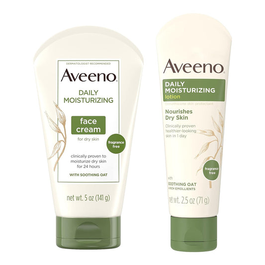 Aveeno Daily Moisturizing  Face & Neck Cream 5 oz,lotion 2.5 oz