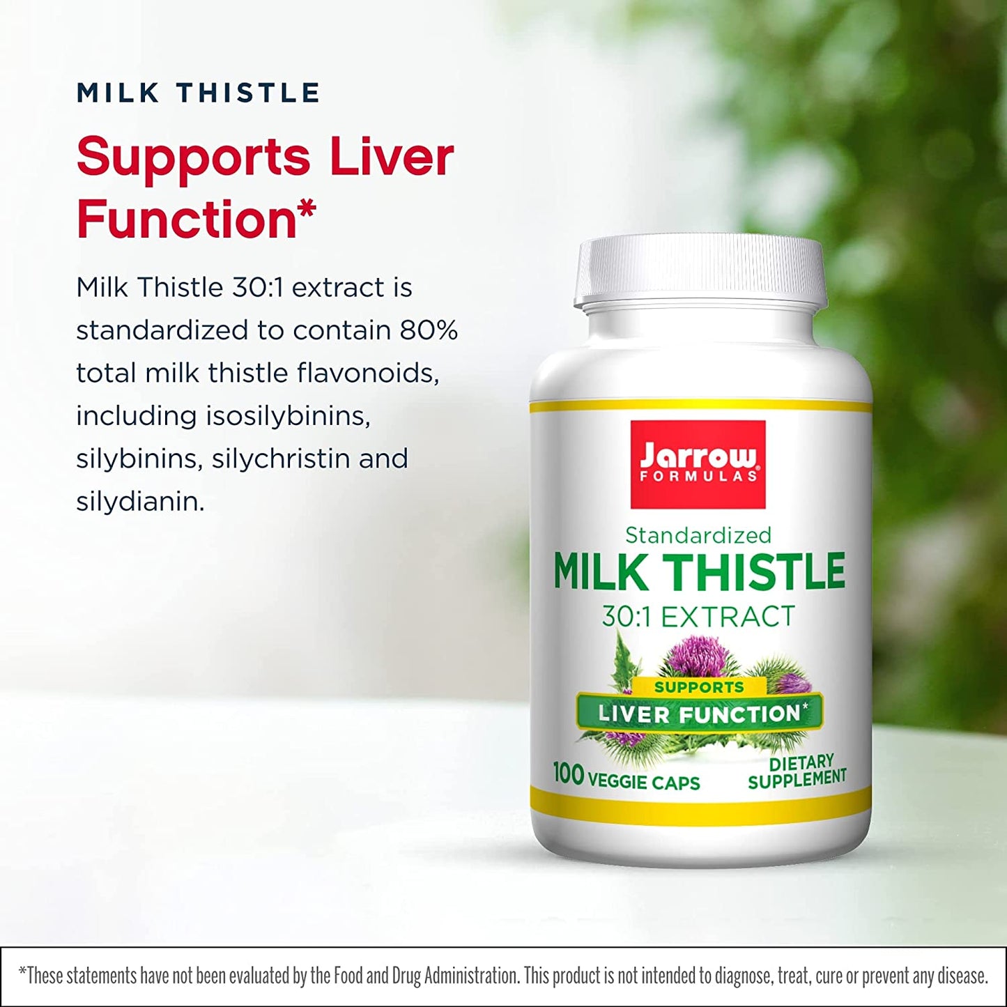 Jarrow Formulas Milk Thistle 150 mg - 100 Veggie Capsules