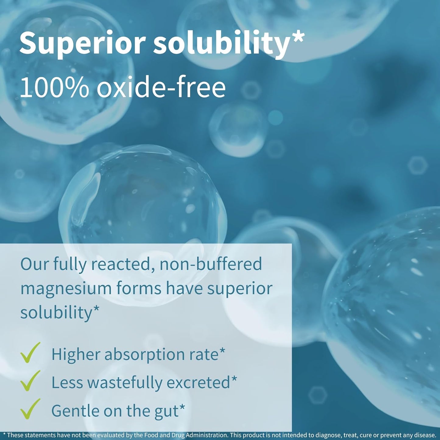 Triple Magnesium Complex, High Absorption Calm Magnesium 60 Tablets