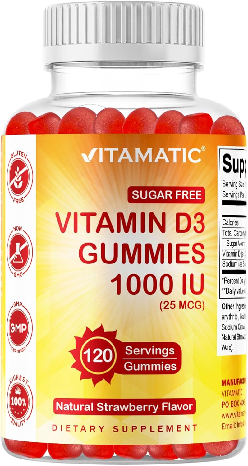 Vitamatic Sugar Free Vitamin D3 - 120 Gummies