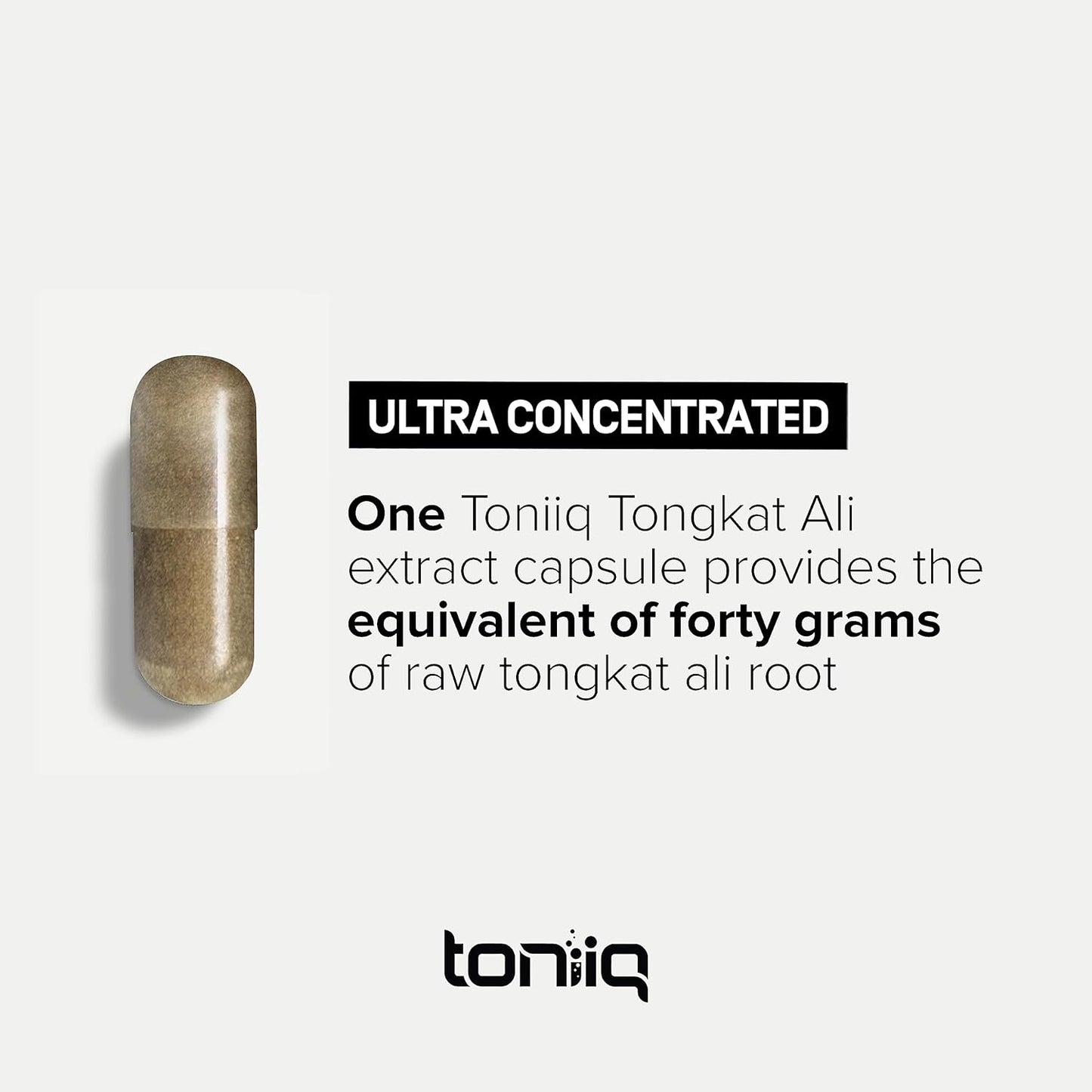Tongkat Ali 40,000MG 200:1 Longjack for Men Extra Strength 120 Veg Caps