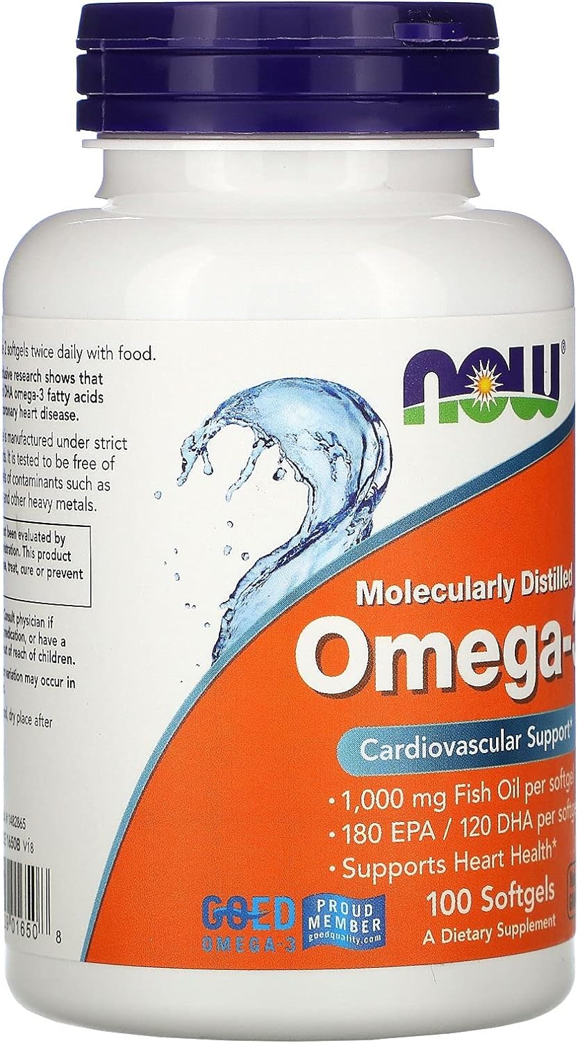 Now Foods, Omega 3 1000mg, 100 Softgels