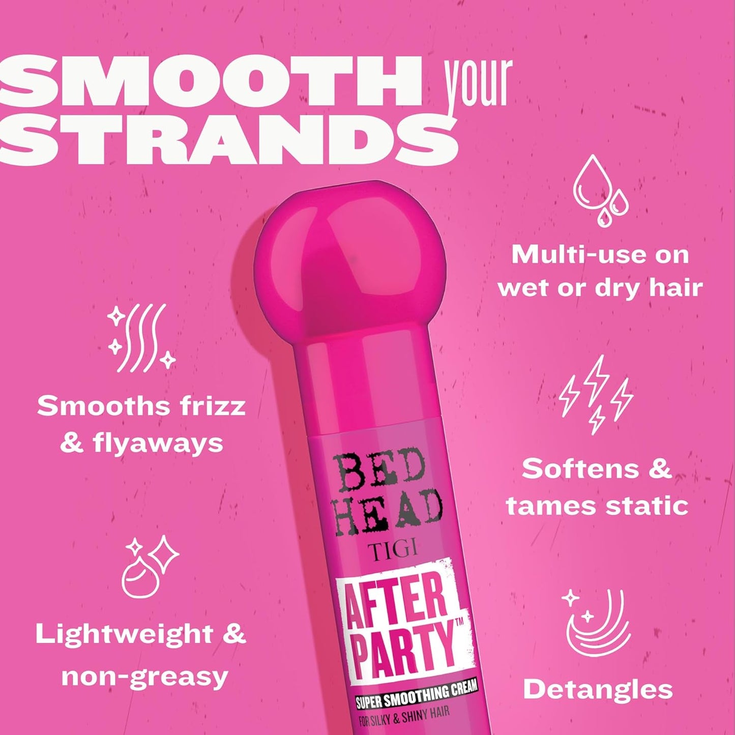 TIGI Bed Head After Party Smoothing Cream 2-Pack - 3.38 Oz Ea