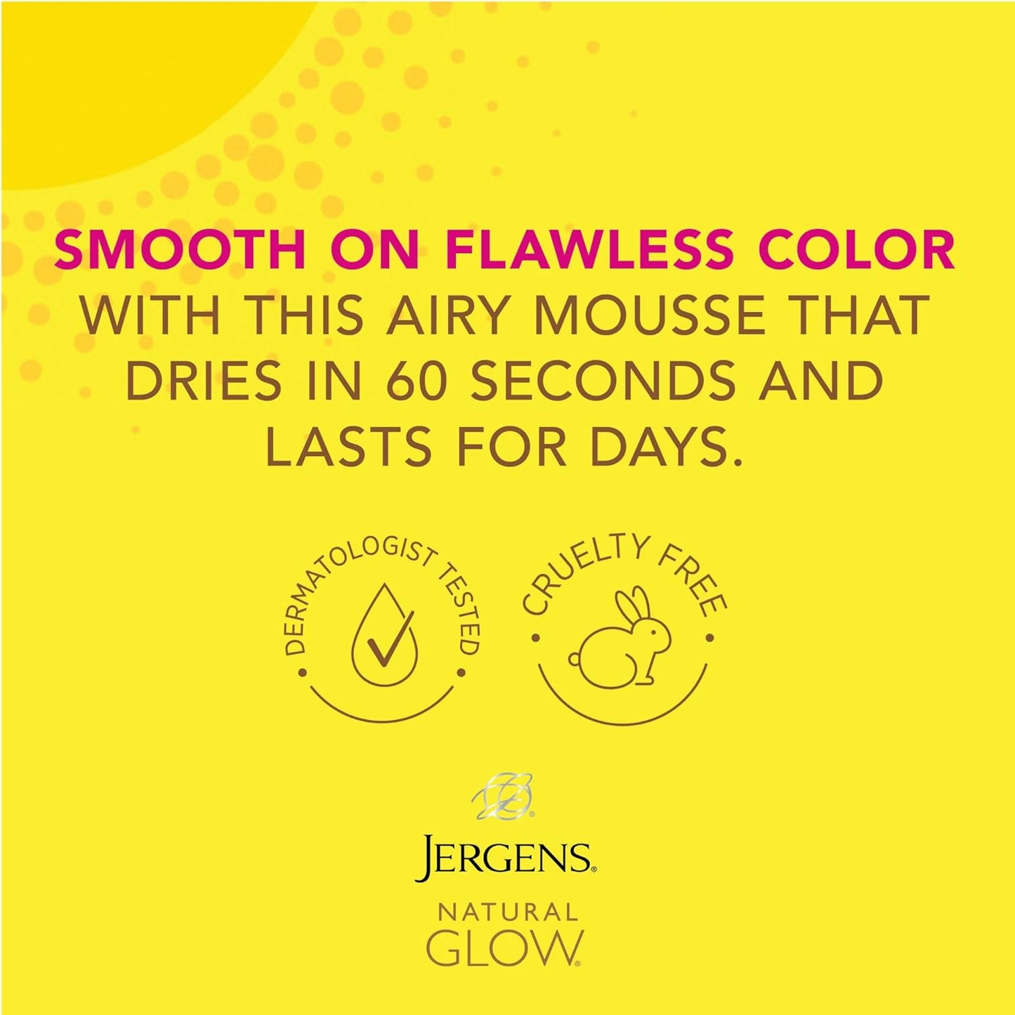 Jergens Natural Glow Instant Sun Body Mousse ,Deep Bronze 6 Oz