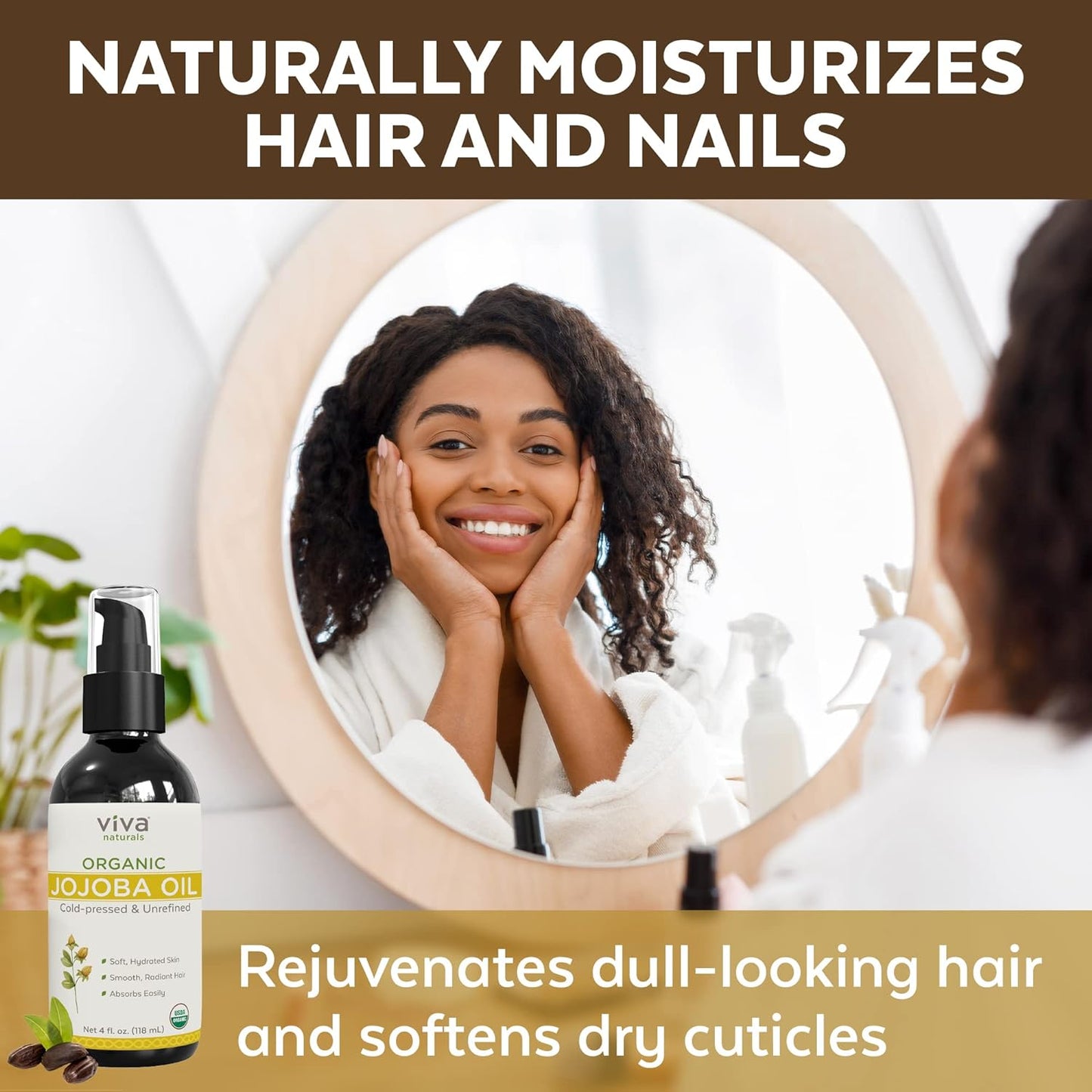 Jojoba Oil Organic Cold Pressed Unrefined 4 fl oz