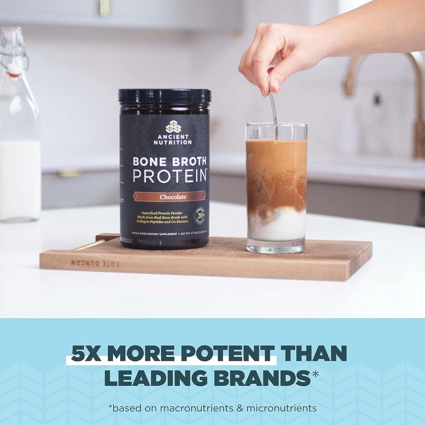 Ancient Nutrition Protein Powder Made from Real Bone Broth, Chocolate