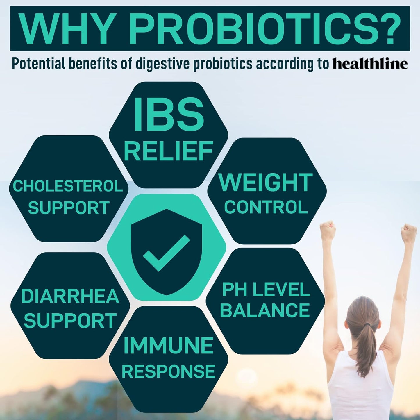 Digestive Enzymes with Probiotics and Prebiotics -  180 Caps
