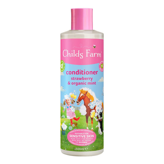 Childs Farm, Kids Hair Conditioner for Dry, Strawberry & Organic Mint - 16.9 fl oz