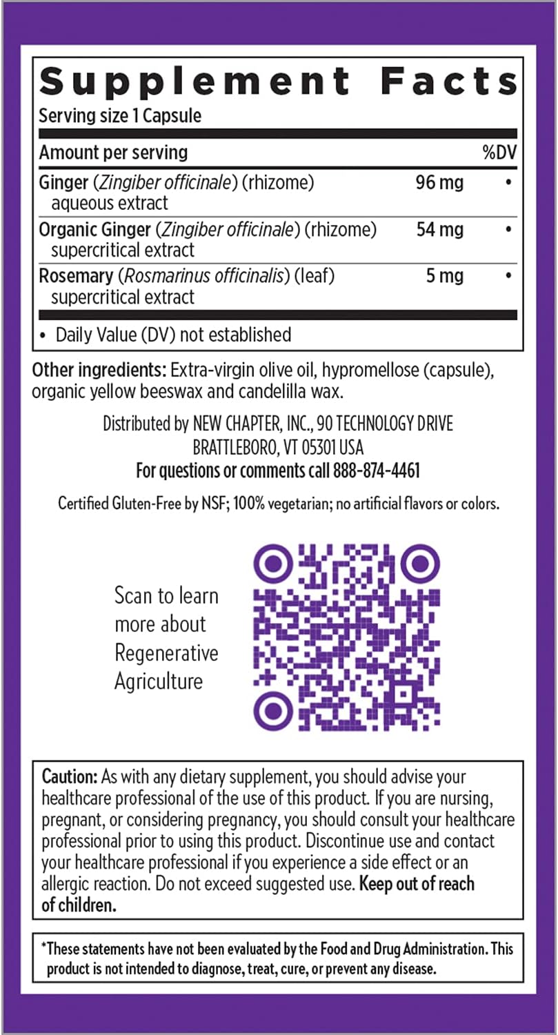 New Chapter Ginger Supplement - 60 Count