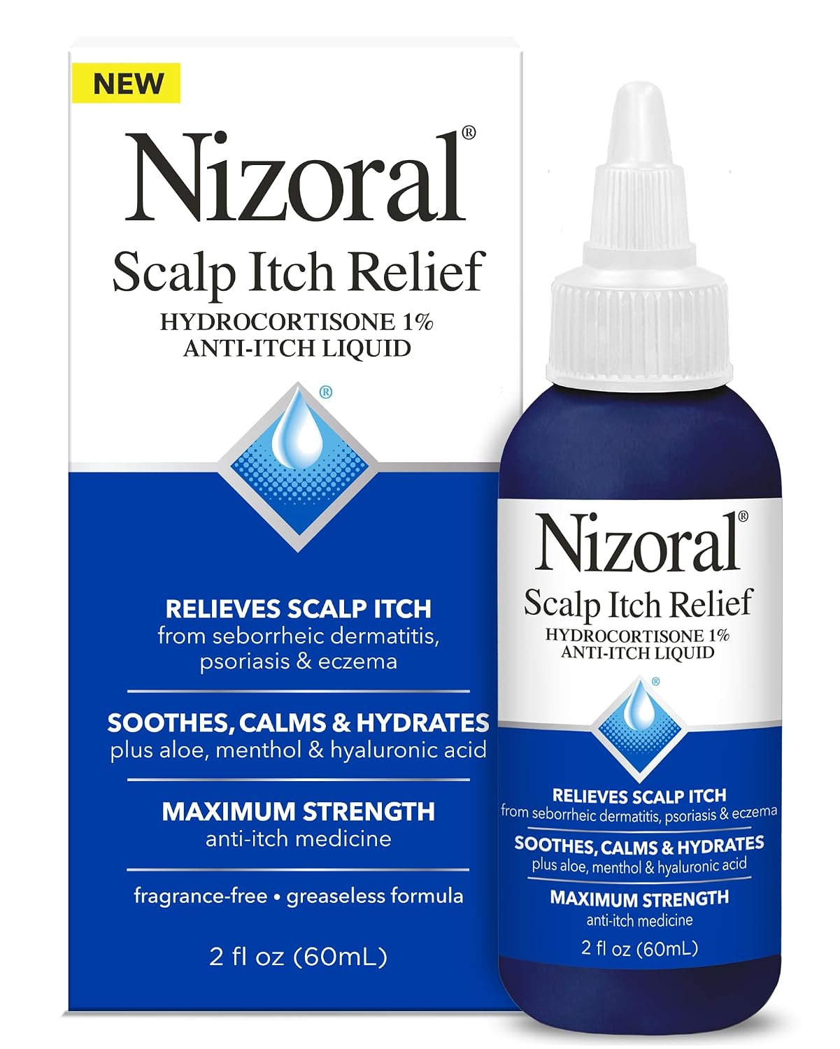 Nizoral Scalp Itch Relief Liquid— 2 Fl Oz (Pack of 2)
