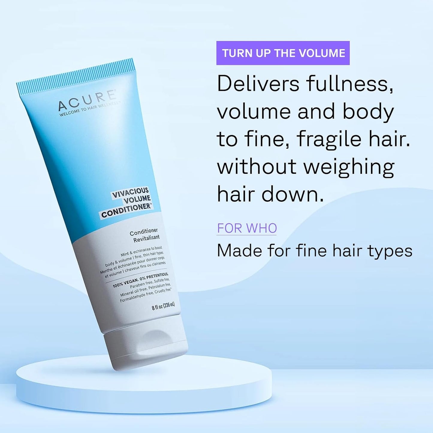 Acure Vivacious Volume Conditioner -8 Fl Oz