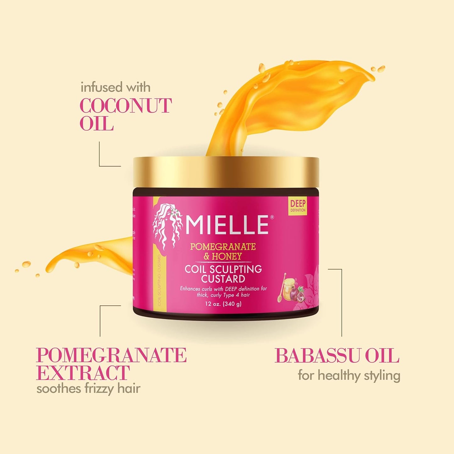 Mielle Organics Pomegranate & Honey Sculpting Custard