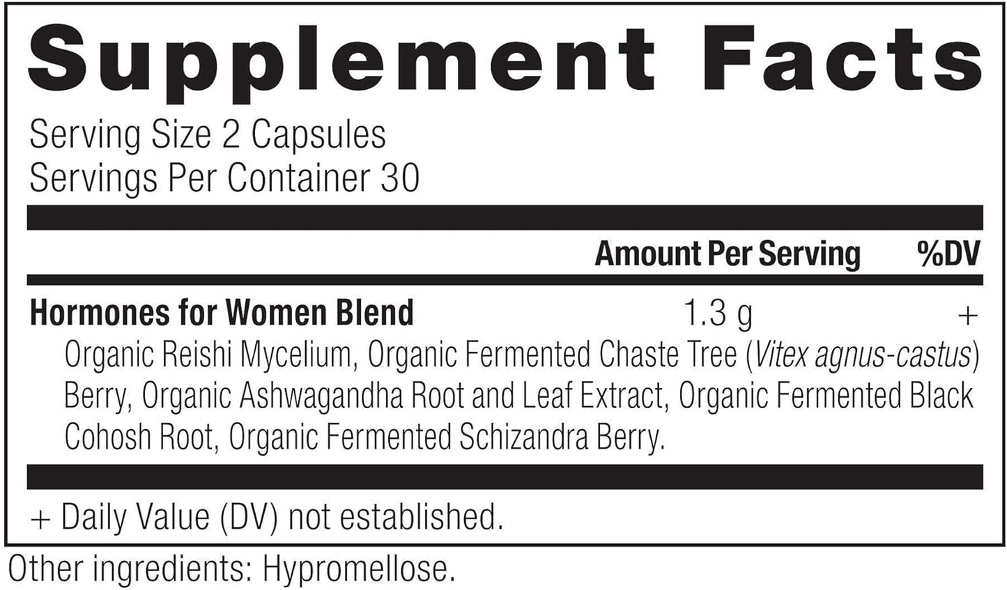 Ancient Nutrition Women's Hormones, Helps Reduce Stress, 60 Capsules