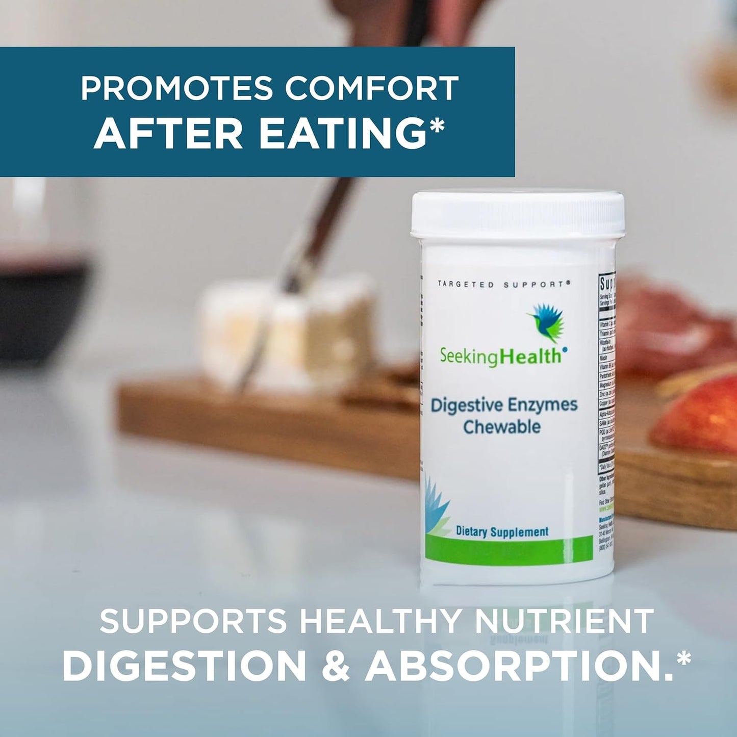 Seeking Health Digestive Enzymes Chewable,-60 Tablets