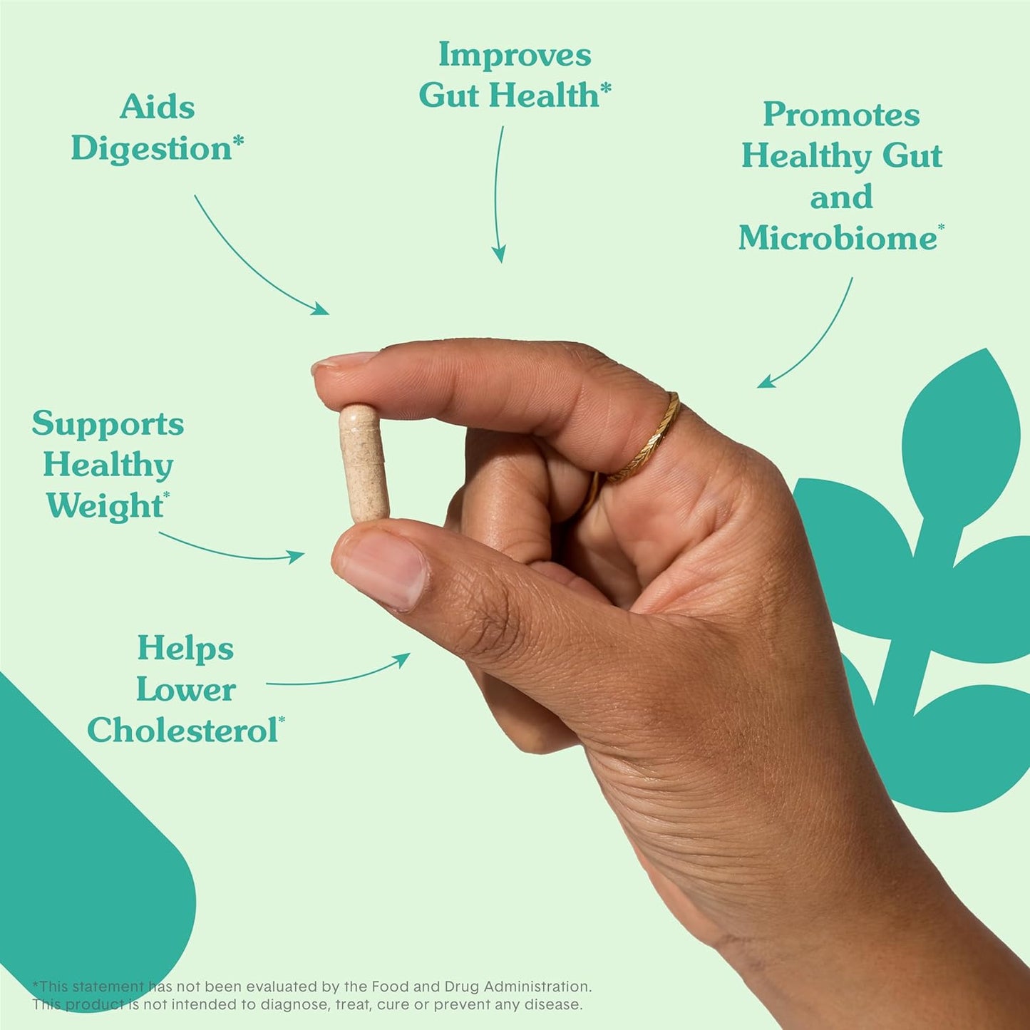 Bellway Super Fiber Capsules - USDA Organic Psyllium Husk  160 Capsules