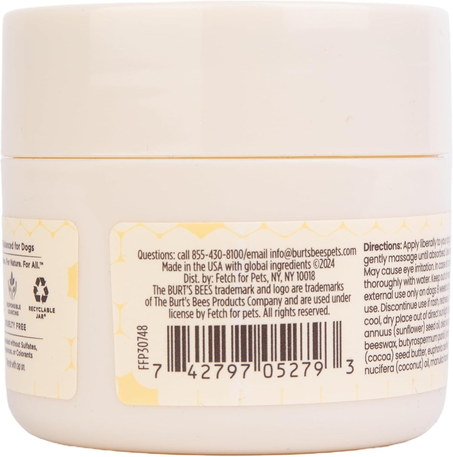 BURT'S BEES FOR PETS Natural Paw Balm - 1.76 Oz