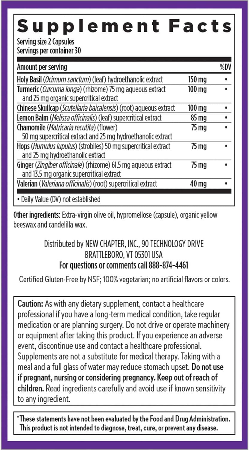 New Chapter Sleep Aid – Zyflamend Nighttime -60 Count