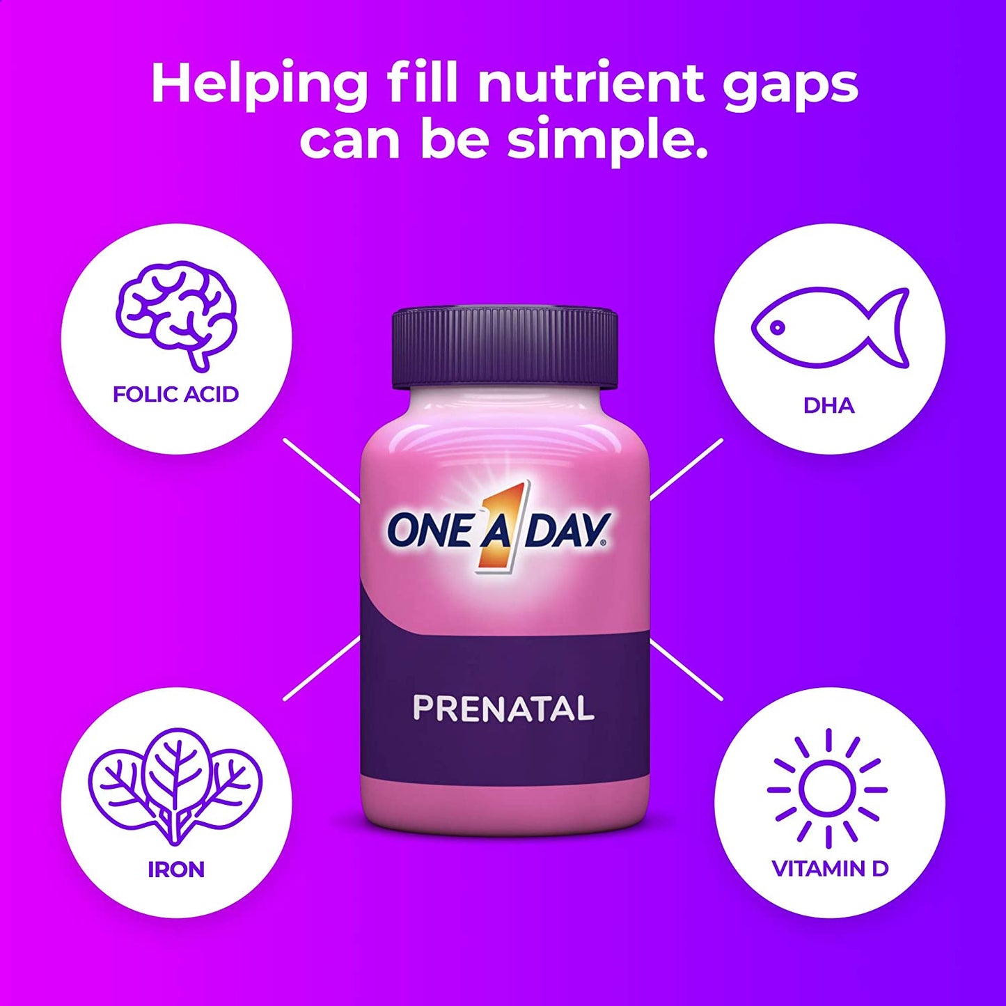 One A Day Women's Prenatal 1 Multivitamin, 90 Count