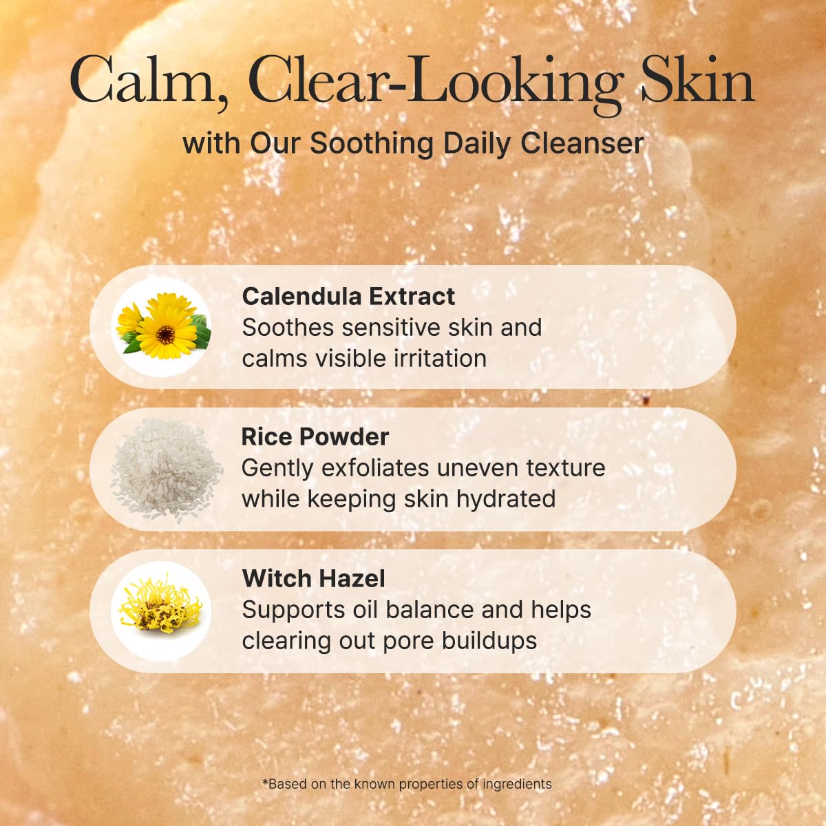 ARENCIA Calendula Rice Mochi Fresh Cleanser - 1.76oz