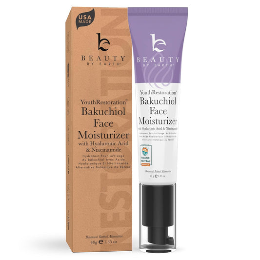 Beauty by Earth  Anti Aging Bakuchiol Face Moisturizer for Women -1.35 fl oz