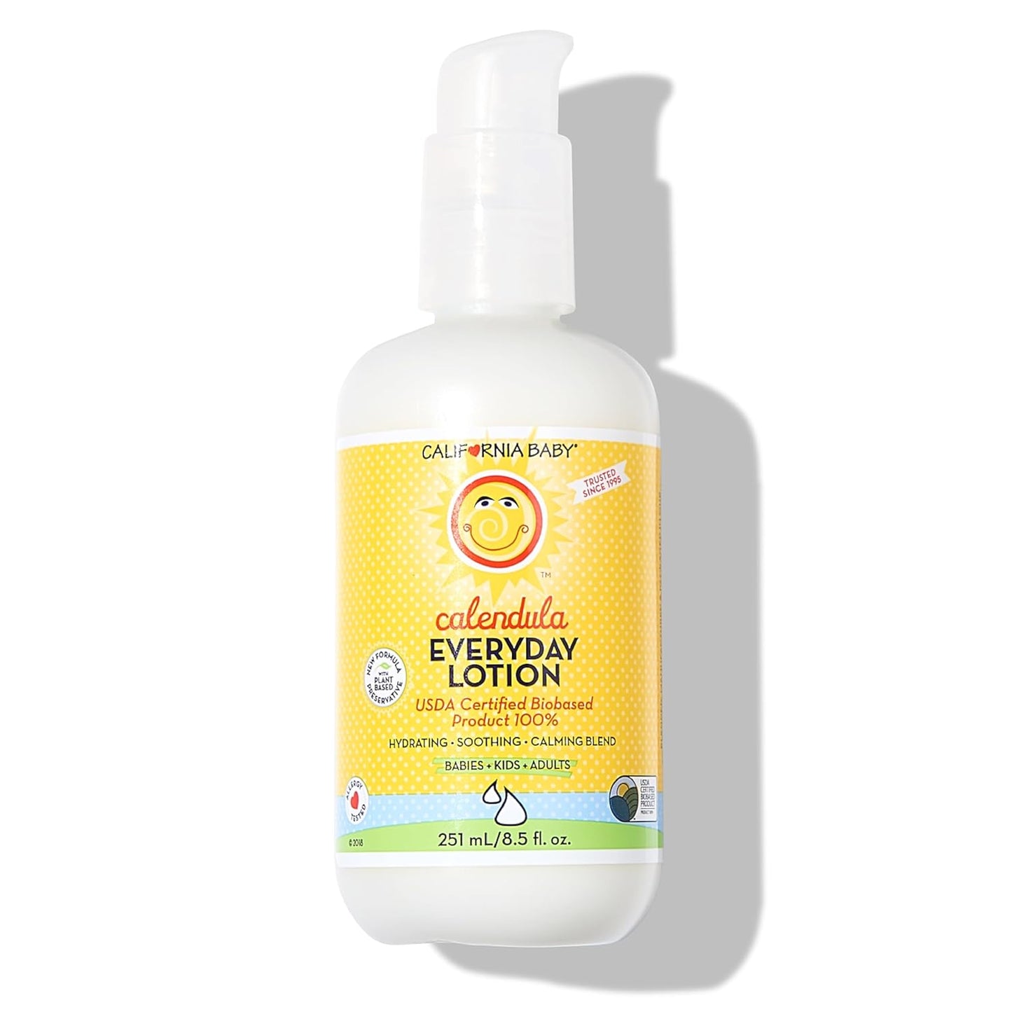 California Baby Calendula Lotion  100% Plant-Based Moisturizer 8.5 oz.
