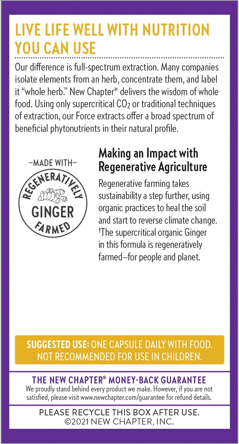 New Chapter Ginger Supplement - 60 Count