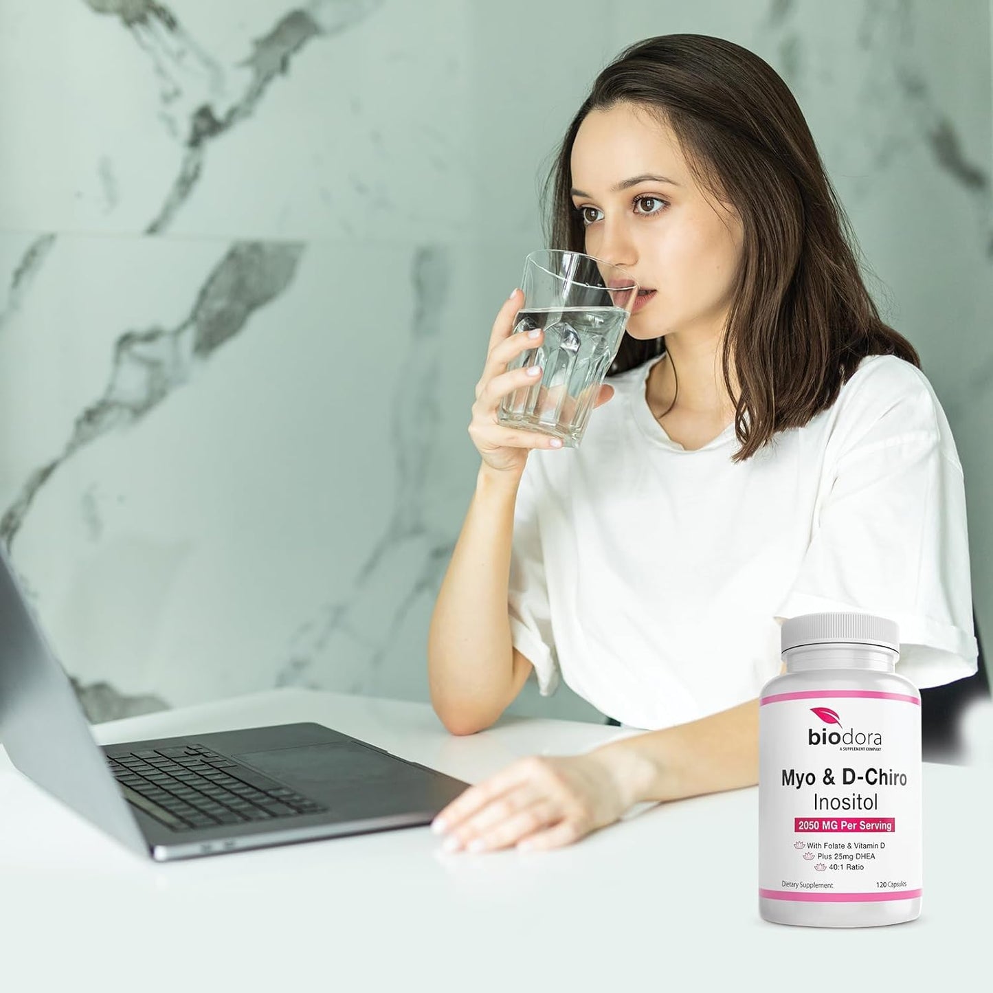 Biodora Myo& D-Chiro Inositol Supplement 120 Capsules