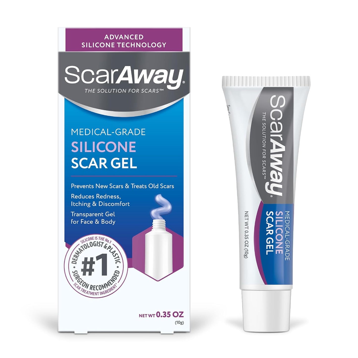 ScarAway Silicone Scar Gel - 10g (0.35 Oz)