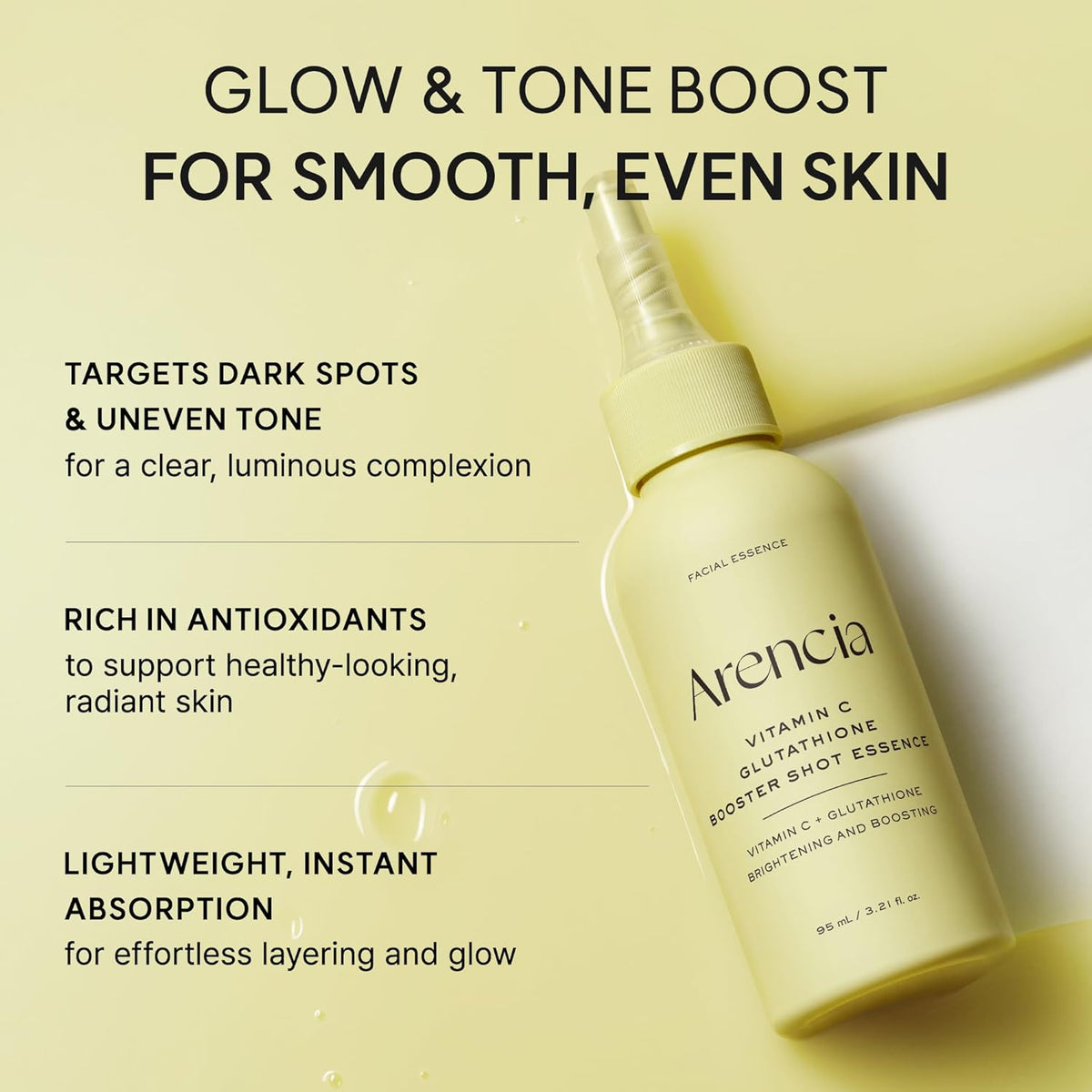 Arencia Vitamin C Glutathione Booster Essence - 3.21 fl oz