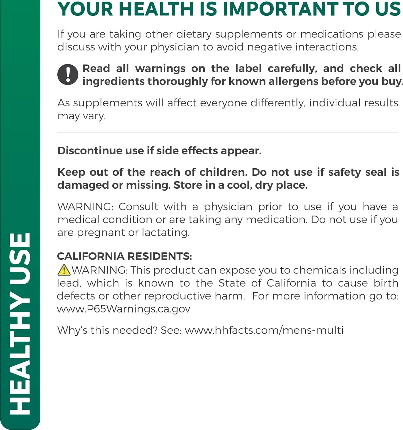 Multivitamin for Men  Daily Mens Vitamins & Multimineral Plus Energy Boost,- 60 Capsules