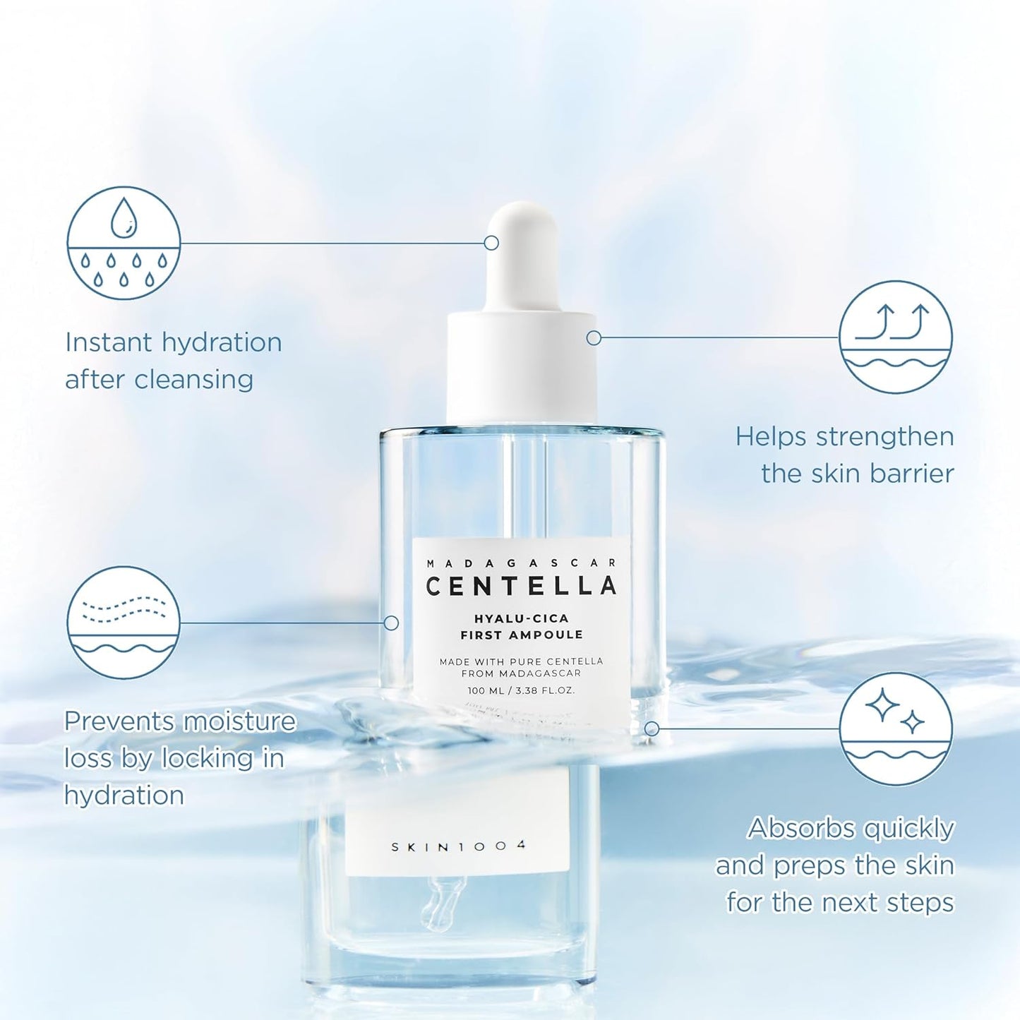 SKIN1004 Hyalu-Cica First Ampoule - 1.69 fl.oz