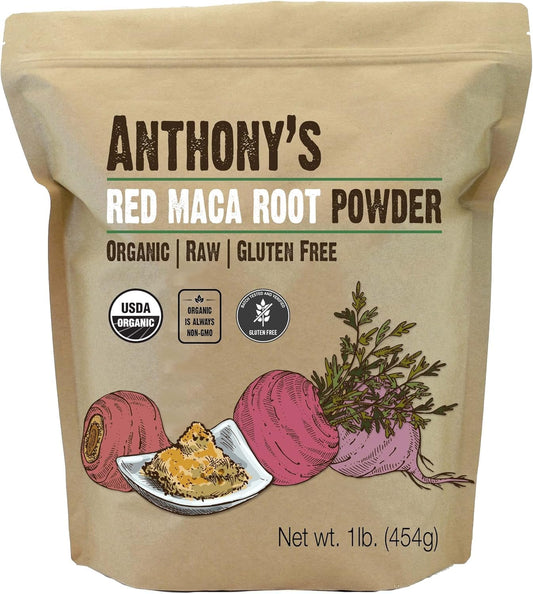 Anthony's Organic Red Maca Powder, 1 lb
